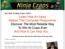 Tablet Screenshot of ninjacraps.com